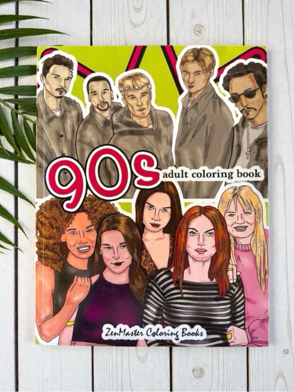 NEW 90s Adult Coloring Book - ZenMaster Coloring Books - Teen Tween Craft Art